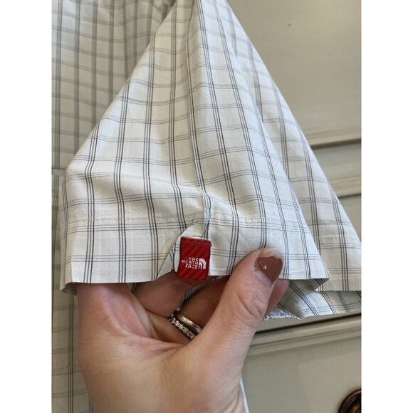 The North Face Mens Casual Striped Short Sleeve Button Down Size Large Cotton - Picture 5 of 7
